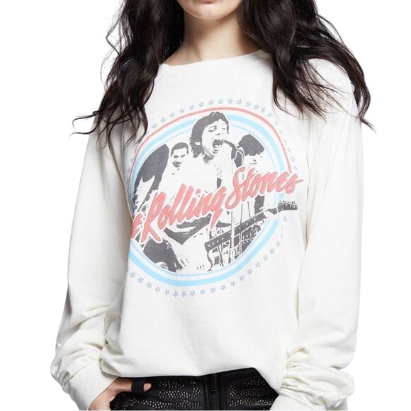 Recycled Karma The Rolling Stones Concert Sweatshirt, Size XS, New without Tag - Picture 3 of 5
